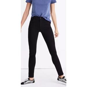 MADEWELL black stretch Roadtripper classic slim skinny slim denim jeans